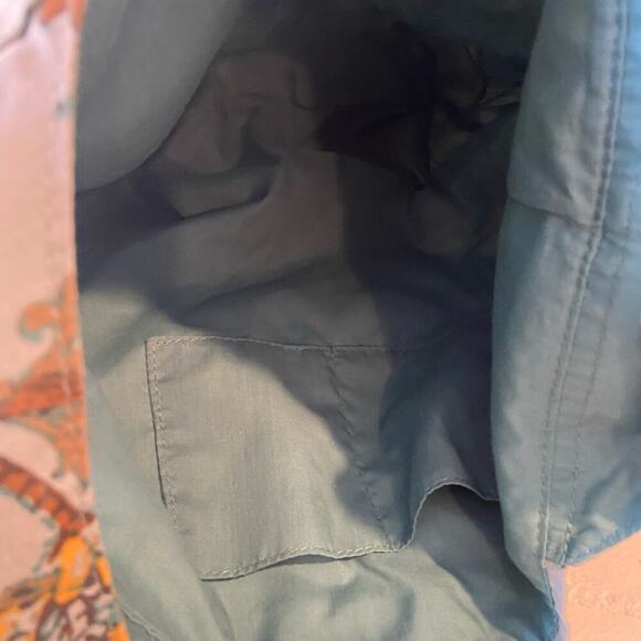 BOHEMIAN Bucket Tote Bag Crossbody Paisley Vines Blue/Yellow Folk Hippie Granola - Picture 5 of 10